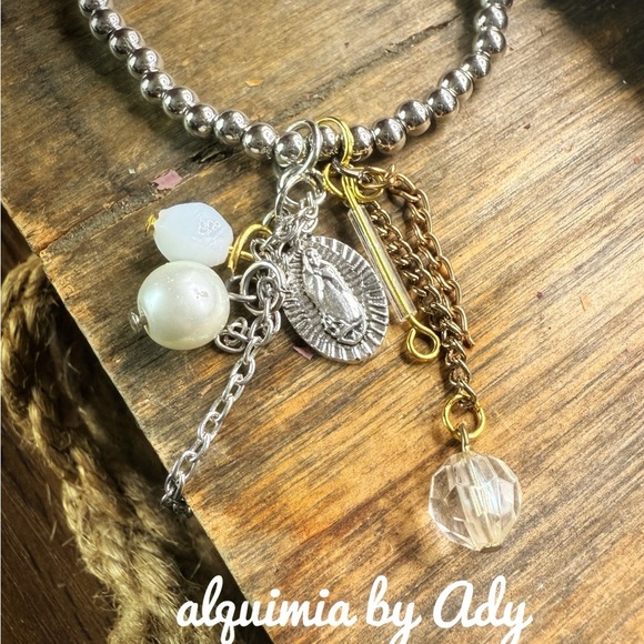 Alquimia Silver and Gold Charm Bracelet - Picture 2 of 3